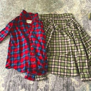 Flannel button shirt